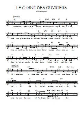 Le chant des ouvriers